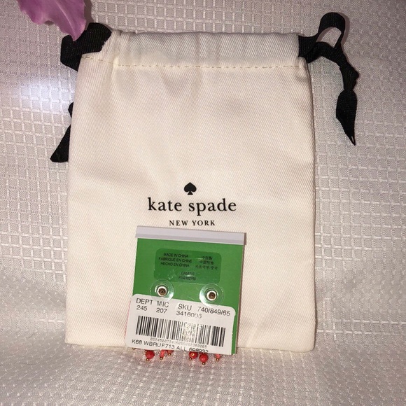 Kate Spade ♠️ Gold-Tone Bead Cluster Stud Earrings - Picture 8 of 8